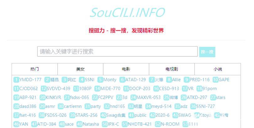 最全好用的磁力岛搜索引擎推荐 最全好用的磁力岛搜索引擎推荐